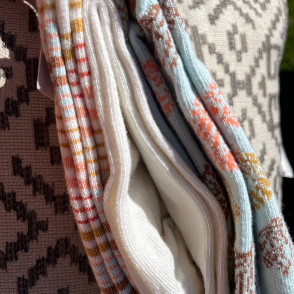 a new day Patterned Socks set if 3- Multicolor